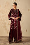Barqoue Embroidered Velvet Suit UF-4315