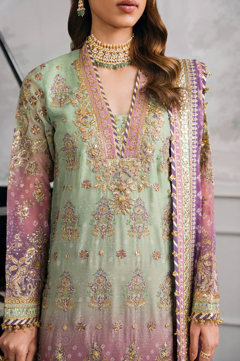 Baroque Embroidered Chiffon 3 Piece Suit CH12-08