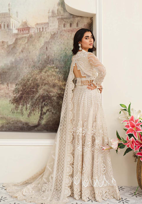 Zarqash Embroidered Net 3 piece suit ARELA