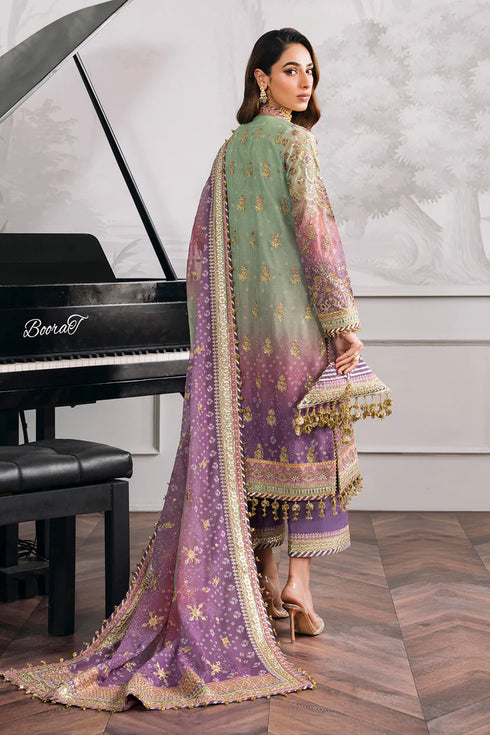 Baroque Embroidered Chiffon 3 Piece Suit CH12-08