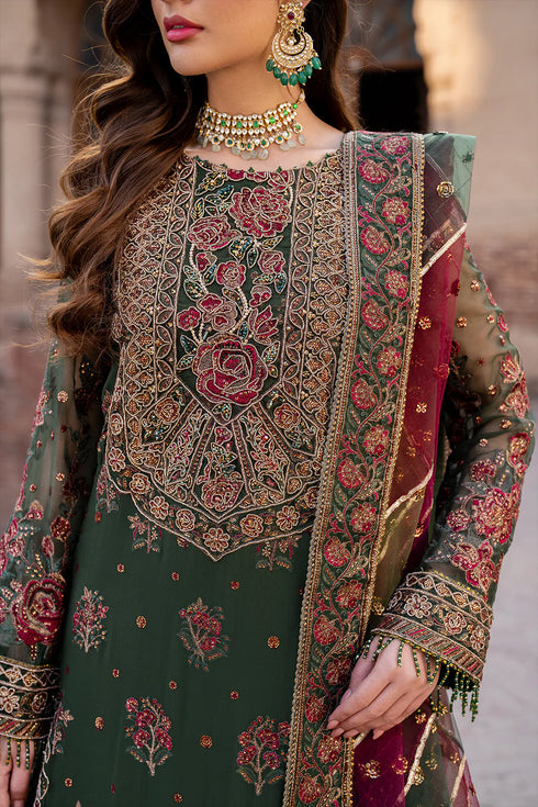 Iznik Embroidered Chiffon 3 Piece Suit ILC-01