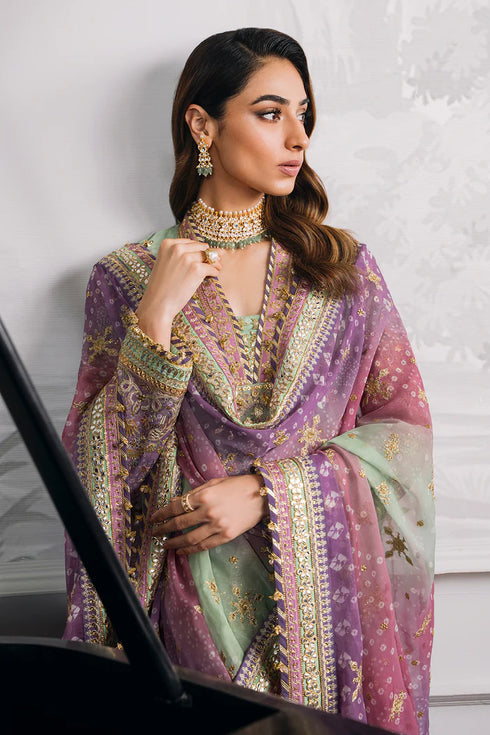 Baroque Embroidered Chiffon 3 Piece Suit CH12-08