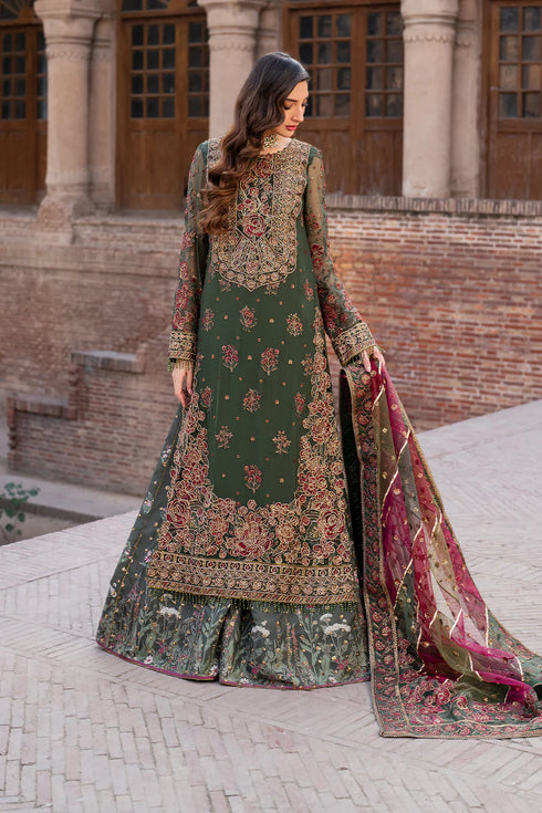 Iznik Embroidered Chiffon 3 Piece Suit ILC-01