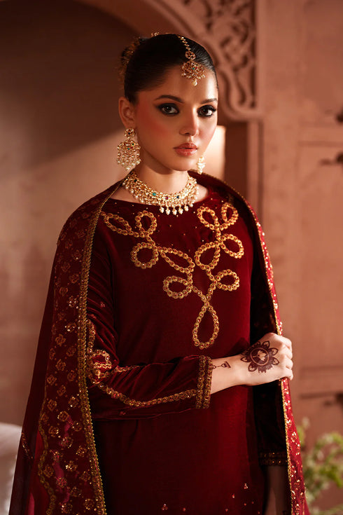 Iznik Embroidered Velvet Suit IV-58