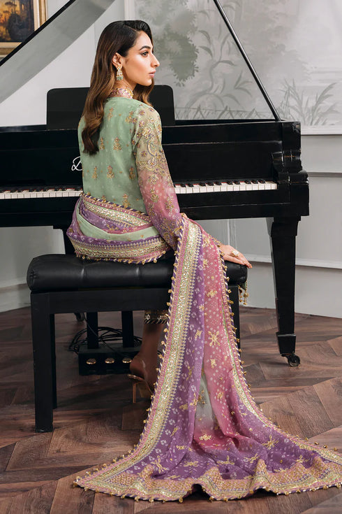 Baroque Embroidered Chiffon 3 Piece Suit CH12-08