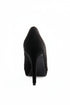 Black Suede Peep Toe High Heel Court Shoes – G-926