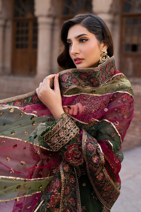 Iznik Embroidered Chiffon 3 Piece Suit ILC-01