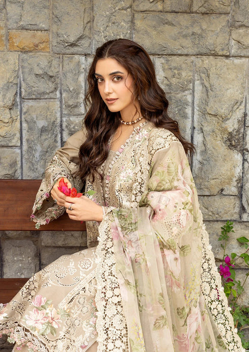 Elaf Embroiderd Lawn Suit ELY-2A CAMELLIA