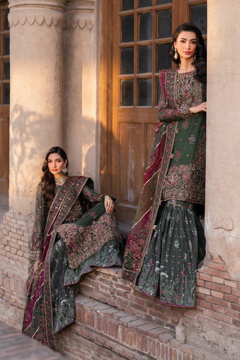 Iznik Embroidered Chiffon 3 Piece Suit ILC-01