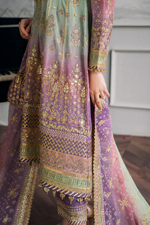Baroque Embroidered Chiffon 3 Piece Suit CH12-08