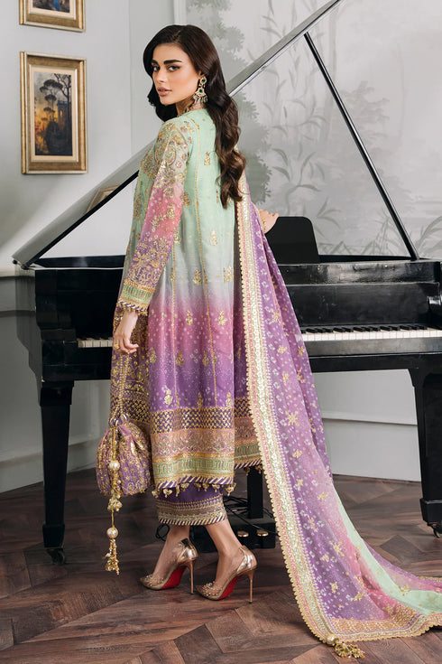 Baroque Embroidered Chiffon 3 Piece Suit CH12-08