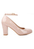 Ankle Strap Mid Block Heel G-1829
