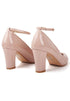 Ankle Strap Mid Block Heel G-1829