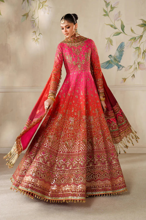 Baroque Embroidered Raw Silk Suit CH14-03