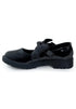 Girls Mary Jane School Shoes with Bow On Strap- Black Patent BET-78