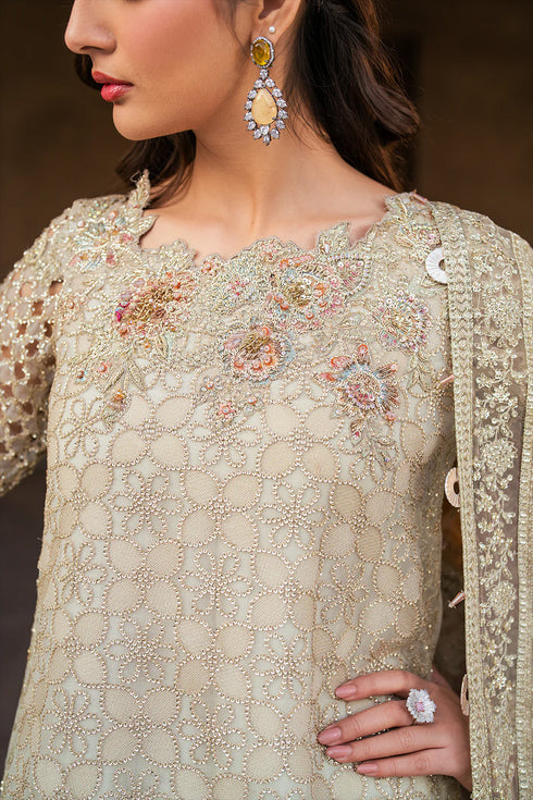 Iznik Embroidered Chiffon 3 Piece Suit ILC-02