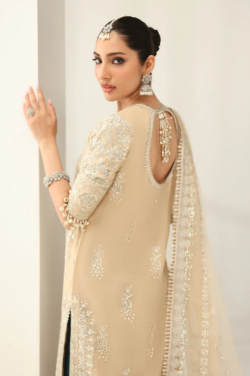 Baroque Embroidered Net Suit UF-4183