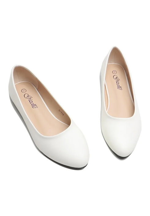 Women Ballet Casual Wear Every-Day Closed Toe Slip On Ballerina Flats Shoes
