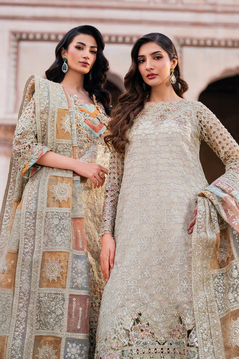 Iznik Embroidered Chiffon 3 Piece Suit ILC-02