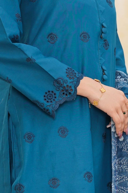 Dynia's By Bin Saeed Embroidered Chickenkari Lawn Suit BS-103