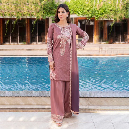 Zahra Rubab Embroidered Cotton Suit ZR-2537 | DALIA
