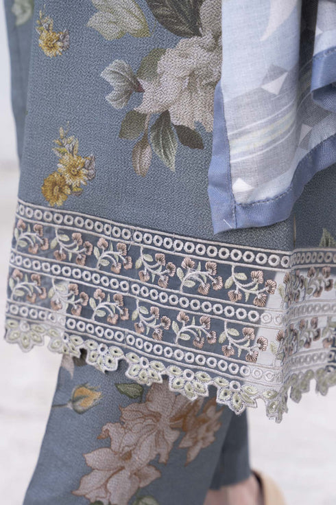 Raniya Embroidered Dhanak 3 Piece Suit RH-06