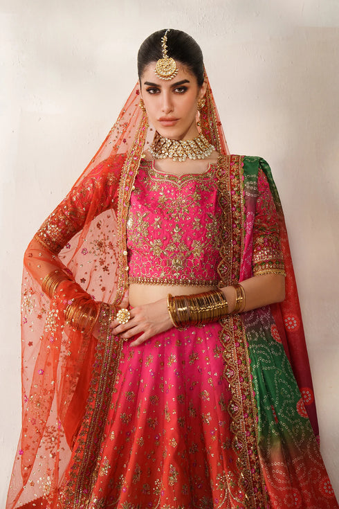 Baroque Embroidered Raw Silk Suit CH14-03