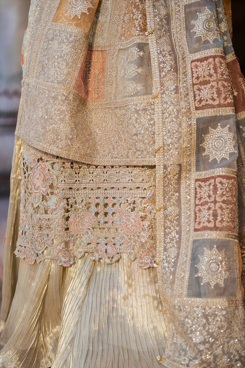 Iznik Embroidered Chiffon 3 Piece Suit ILC-02