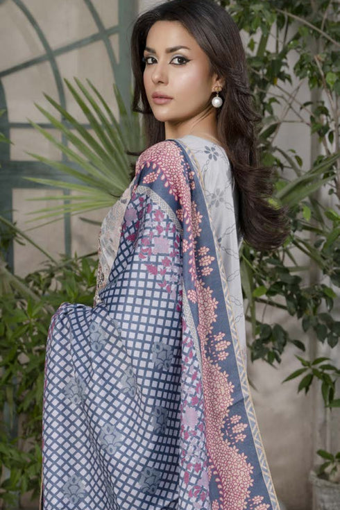 Soni Embroidered Dhanak 3 Piece Suit SD-14
