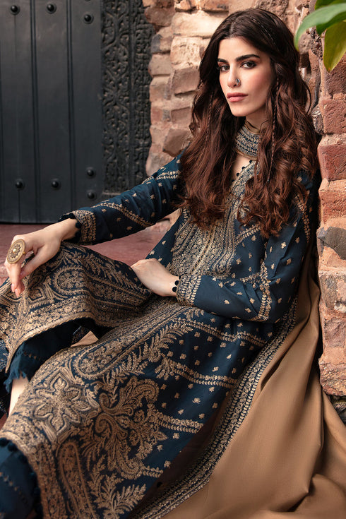 Jazmin Embroidered Khaddar 3 Piece suit DW23-D2