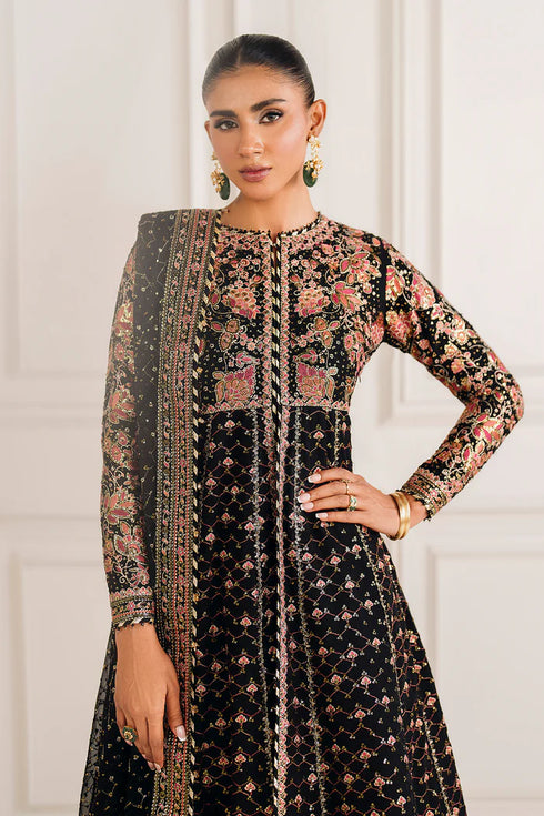 Baroque Embroidered Chiffon Suit UF-4156