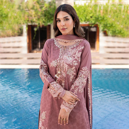 Zahra Rubab Embroidered Cotton Suit ZR-2537 | DALIA