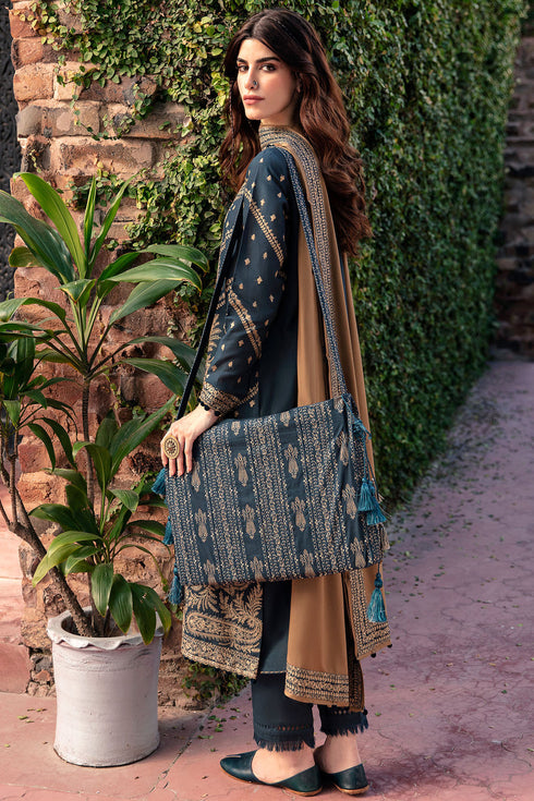 Jazmin Embroidered Khaddar 3 Piece suit DW23-D2