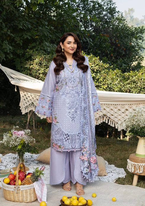 Elaf Embroiderd Lawn Suit ELY-3B PARADISE