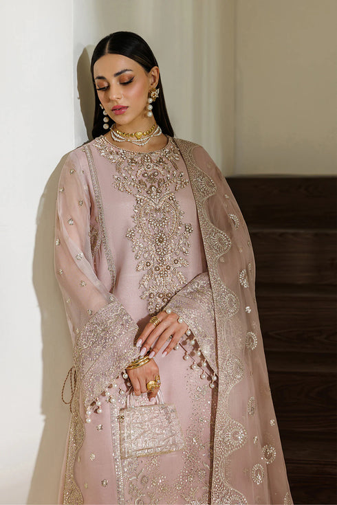 Alizeh Embroidered Chiffon Suit AF-BHM-4076-Reef