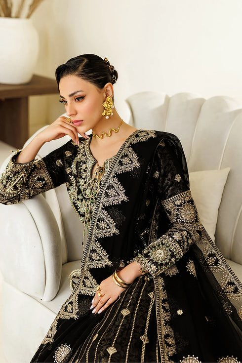 Alizeh Embroidered Chiffon Suit AF-BHM-4073-Blanc