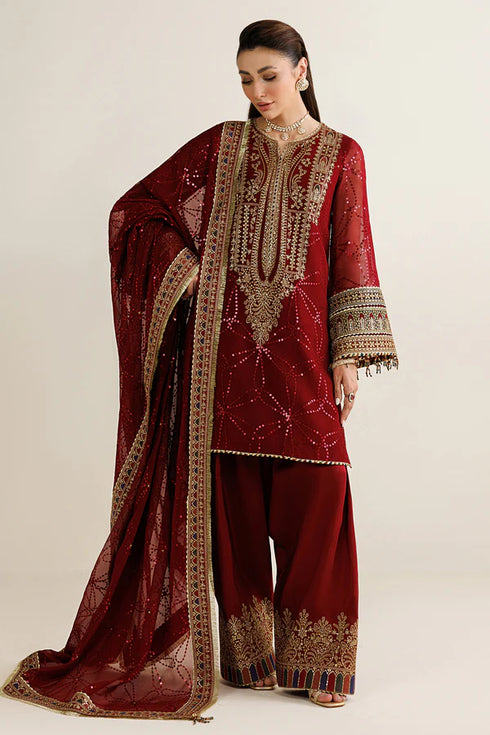 Jazmin Embroidered Chiffon Suit UC-3124