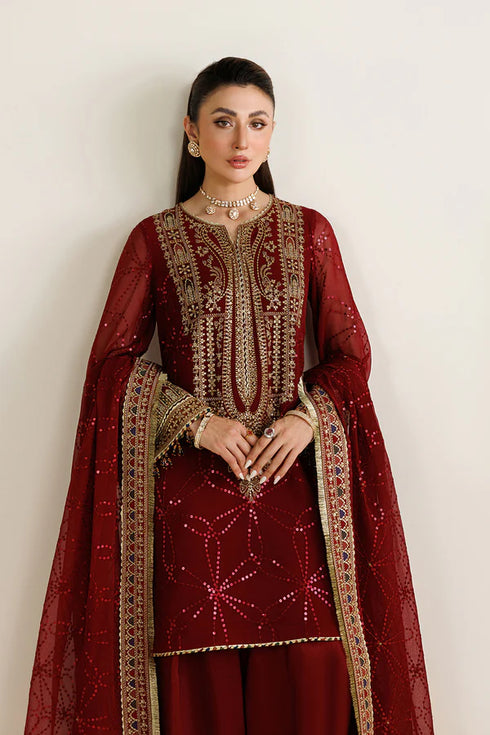 Jazmin Embroidered Chiffon Suit UC-3124