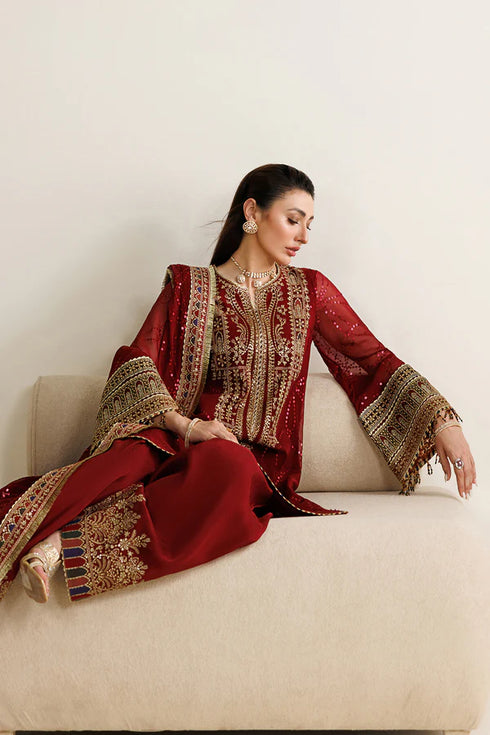 Jazmin Embroidered Chiffon Suit UC-3124