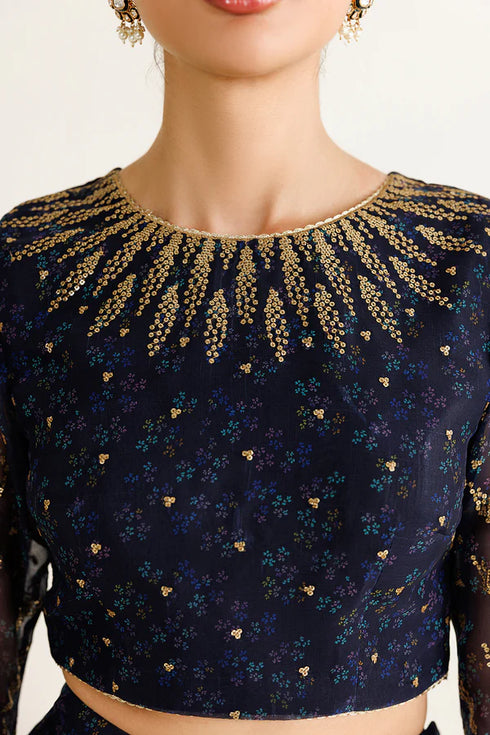 Jazmin Embroidered Chiffon Suit UC-3103