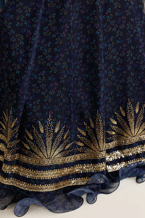 Jazmin Embroidered Chiffon Suit UC-3103