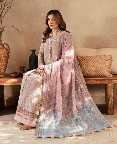 Xenia Embroidered Chiffon 3-Piece Suit TAROOB
