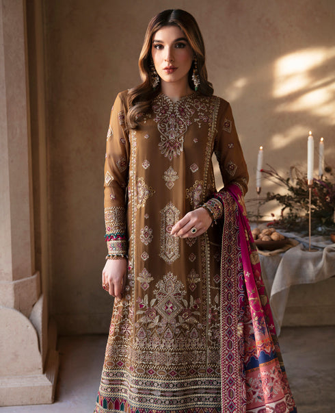 Xenia Embroidered Chiffon 3-Piece Suit TUHI