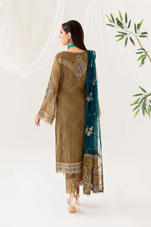 Ramsha Embroided Chiffon 3 Piece suit D-1012