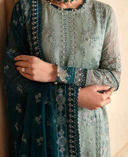 Xenia Embroidered Chiffon 3-Piece Suit KHIRA
