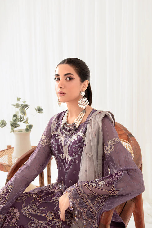 Ramsha Embroided Chiffon 3 Piece suit D-1002