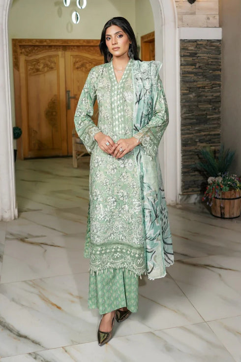 Munira Embroidered Lawn 3 Piece Suit MSL132