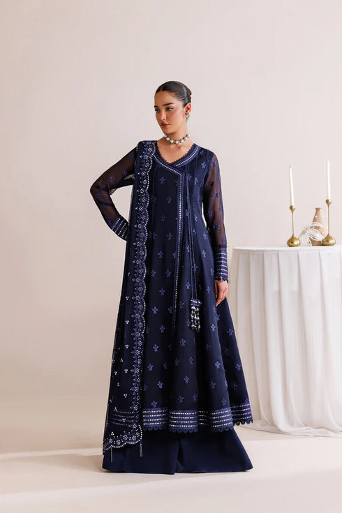 Farasha Embroidered Chiffon Suit Night Prism