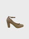 Nude Patent Ankle Strap Heel 1829