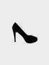 Black Suede Heel 12925